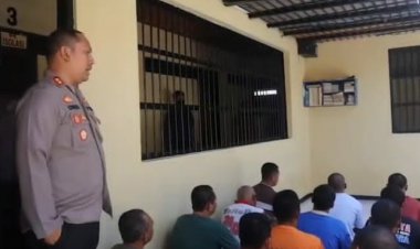 Kapolres Ngawi Sidak Ruang Tahanan Mapolres Ngawi