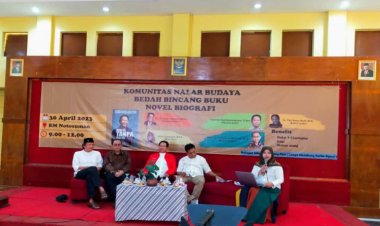 Komunitas Nalar Budaya Ngawi Sukses Bedah Bincang Buku Novel Biografi