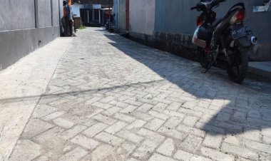 Komitmen Desa Gelung Membangun Infrastruktur Jalan Terus Dilakukan